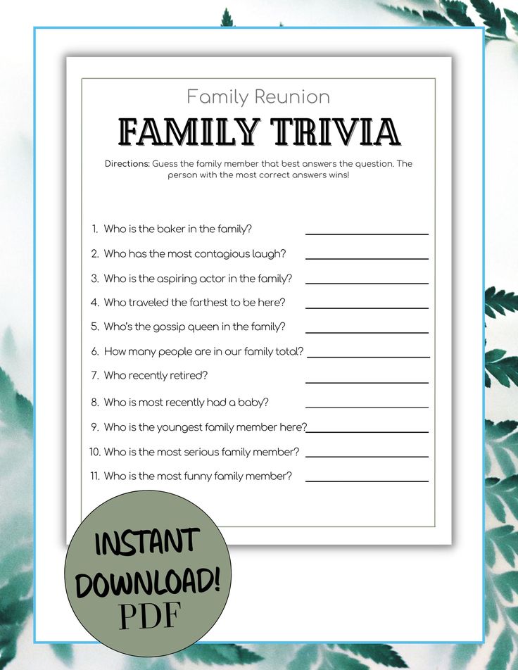 Family Reunion Trivia Questions: 50+ Fun Conversation Starters for Memorable Gatherings
